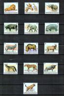 Burundi - 879/891 - 589/601 - Animaux D'Afrique (Sans Logo) - WWF - 1982 - MNH - Unused Stamps