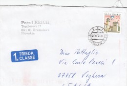 Slovacchia 2007  -  Lettera X L´Italia   Affrancata Con 1 Stamp - Brieven En Documenten