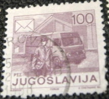 Yugoslavia 1986 Postal Services 100d - Used - Gebruikt