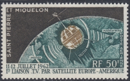 St. Pierre Et Miquelon 1962 Airmail The 1st Transatlantic TV Satellite Link. Mi 397 MNH - Nuevos