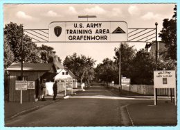Grafenwöhr - S/w Lagereingang Wache 1  US Army Training Area - Grafenwöhr