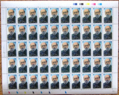 FRANCE 2002 FEUILLE COMPLETE DE 50 TIMBRES CENTENAIRE DE LA MORT D´EMILE ZOLA YT N° 3524** - Feuilles Complètes