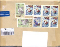 2015. Lithuania, The Letter By Registered Prioritaire Post To Moldova - Lituanie