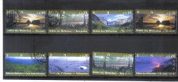 GEO305 UNO WIEN 2003 UNESCO-WELTERBE U. S . A  MICHL 397/98 Und 399/404 Aus Bogen+Markenheftchen Gestempelt SIEHE ABBILD - Used Stamps