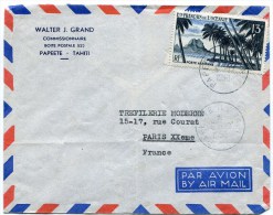 PAPEETE Env. Du 05/12/1956 Avec  PA N° 32 - Storia Postale