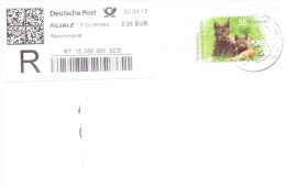 2013. Germany, The Letter By Registered  Post To Moldova - Brieven En Documenten