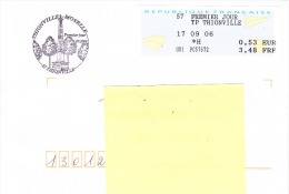 57-Premier Jour Thionville-17/09/2006 Avec Cachet Commémoratif - 2000 Type « Avions En Papier »