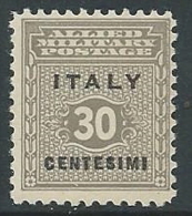 1943 OCCUPAZIONE ANGLO AMERICANA SICILIA 30 CENT MNH ** - W9-4 - Anglo-american Occ.: Sicily