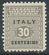 1943 OCCUPAZIONE ANGLO AMERICANA SICILIA 30 CENT MNH ** - W9-5 - Occup. Anglo-americana: Sicilia