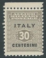 1943 OCCUPAZIONE ANGLO AMERICANA SICILIA 30 CENT MNH ** - W9-6 - Anglo-american Occ.: Sicily