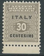 1943 OCCUPAZIONE ANGLO AMERICANA SICILIA 30 CENT MNH ** - W8 - Anglo-american Occ.: Sicily