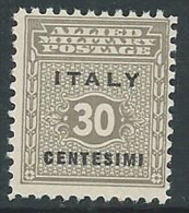 1943 OCCUPAZIONE ANGLO AMERICANA SICILIA 30 CENT MNH ** - W8-5 - Anglo-american Occ.: Sicily