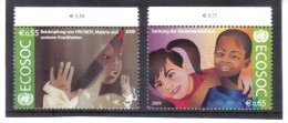 GEO302  UNO WIEN 2009  MICHL 605/06 ** Postfrisch SIEHE ABBILDUNG - Unused Stamps