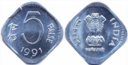 INDIA     5  PAISE   1.991  ALUMINIO  KM#23   SC/UNC    T-DL-11.648 - India