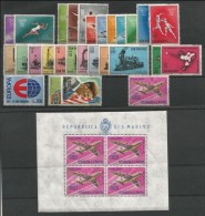 SAN MARINO - 1964 - Complete Year - ANNATA COMPLETA + PA + BF - NUOVI - MNH - Komplette Jahrgänge