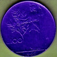 1965 Italia - 100 L (circolata) - 100 Lire