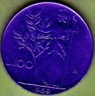 1969 Italia - 100 L (circolata) - 100 Lire