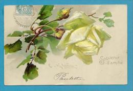 CPA Série 1882 Gaufrée Embossed Fleurs Roses Illustrateur Catharina KLEIN - Klein, Catharina