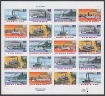 !a! USA Sc# 3091-3095 MNH SHEET(20) (a09) - Riverboats - Fogli Completi