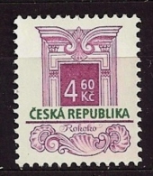 Czech Republic Tschechische Republik 1997 MNH ** Mi 140 Sc 2968A Historic Building Styles. Baustile. Rococo. - Unused Stamps