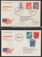 S584- SWITZERLAND 1967 . SPECIAL COVERS SWISSAIR 20 YEARS ACROSS THE NORTH ATLANTIC-COVERS TO USA - Autres & Non Classés