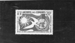 COMORES Timbre Neuf ** De 1958  ( Ref 3341  )  Droits De L´homme - Unused Stamps