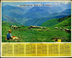 Calendrier Almanach Du Facteur 1964 (Finistère 29) - Grossformat : 1961-70