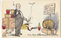 MEZIN (47) Carte Illustrée Satirique Président Fallières Vin Du  Loupillon - Sonstige & Ohne Zuordnung