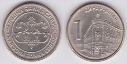 SERBIA 1 DINAR   2.003   KM#34   SC/UNC  T-DL-11.659 - Serbien