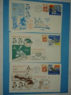 6162 USA 1981 Launch Shuttle Columbia Space 3 Fdc Are AIR MAIL RARE Houston Etc - Andere & Zonder Classificatie