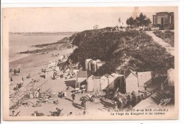 22 - SAINT JACUT De La MER - La Plage De Rougeret Et Les Cabines - Saint-Jacut-de-la-Mer