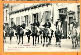 Delcampe - PCE-11  Luchon Guides Luchonaix à Cheval En Grande Tenue, Commissariat De Police, ANIME. Non Circulé - Luchon