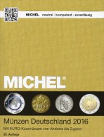 Münzkatalog MICHEL Deutschland 2016 Neu 27€ Mit DR Ab 1871 III.Reich BRD DDR Numismatik Coin Catalogue 978-3-95402-144-4 - Boeken & Software