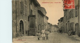 01  AMBRONAY   GRAND RUE  JAMAIS VUE SUR DELCAMPE - Belley