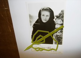 SILVANA MANGANO AUTOGRAPHE AUTHENTIQUE AUTOGRAMM AUTOGRAPH AUTOGRAFO CARTE PHOTO 9 X 14 Cm - Autographes