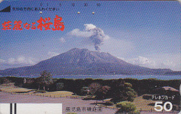 Télécarte Ancienne Japon / 110-6333 - VOLCAN - VULCAN Japan Front Bar Phonecard / A - VULKAN Balken TK - VOLCANO - Volcanes