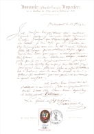 Cachet Bicentenaire De La Bataille De Valmy Sur Fac-similé Lettre Du Général Dumouriez à Kellerman Révolution TBE RARE - Revolución Francesa