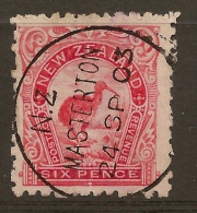 NZ 1898 6d Kiwi P11 Wmk Letters SG 265cd U #VY7 - Usati