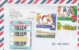 Israele 2007    - Lettera Racc.    X L´Italia Affrancata  Con 2  Stamps - Cartas & Documentos