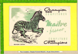 BUVARD :Champion Des Confitures MAITRE  Le Zebre - Cake & Candy