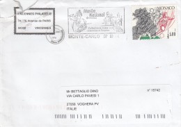 Monaco 2008    - Lettera     X L´Italia Affrancata  Con 1  Stamp - Covers & Documents