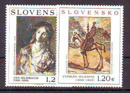 Slovakia 2009 Y Art Paintings Mi No 625-26 MNH - Ungebraucht