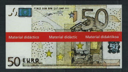 Typ B = Educativ Didactico Educational "Spain 1999" 50 Euro, Billet Scolaire, Size 112 X 62 Mm, RRRRR, UNC - Other & Unclassified