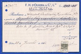 1940 . PORTUGAL -  REVENUE / TIMBRE FISCAL  SÉRIE 1929 - $30 . TRINTA CENTAVOS - Cartas & Documentos