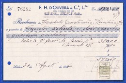 1940 . PORTUGAL - REVENUE / TIMBRE FISCAL  SÉRIE 1929 - $10 . DEZ CENTAVOS - Covers & Documents