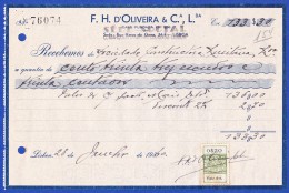 1940 . PORTUGAL - REVENUE / TIMBRE FISCAL  SÉRIE 1929 - $20 . VINTE CENTAVOS - Cartas & Documentos