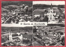 CPSM Multivues * 76 * SAINT-MARTIN-DE-BOSCHERVILLE * 1960 *  4 Vues Aériennes * TBE * Scan Recto/verso - Saint-Martin-de-Boscherville