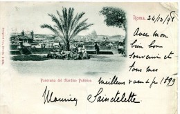 Roma. Panorama Del Giardino Pubblico (1898) - Parks & Gärten