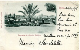 Roma. Panorama Del Giardino Pubblico (1898) - Parchi & Giardini