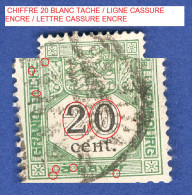 * 1907 N° 4 TIMBRES TAXE   OBLITÉRÉ  DOS CHARNIÈRE - Plaatfouten & Curiosa